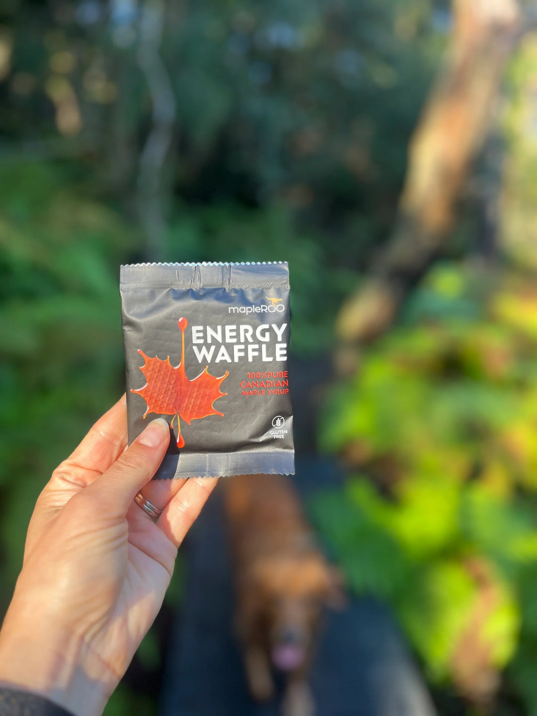 mapleROO Energy WAFFLE - Maple Syrup (Gluten Free)