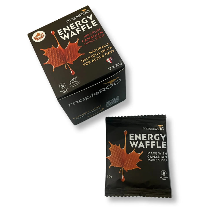 mapleROO Energy WAFFLE - Maple Syrup (Gluten Free)